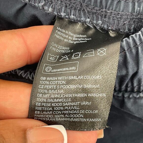 H&M Boys Navy Blue 100% Cotton Joggers Size 8 | Elastic Drawstring Waist - Picture 14 of 16